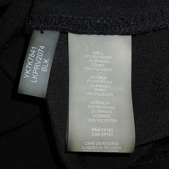 Karl Lagerfeld Black Long Sleeve Fitted Blouse - Picture 3 of 7